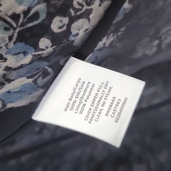 Nordstrom Signature Silk Floral Low Neckline Handkerchief Maxi Dress - Picture 7 of 9